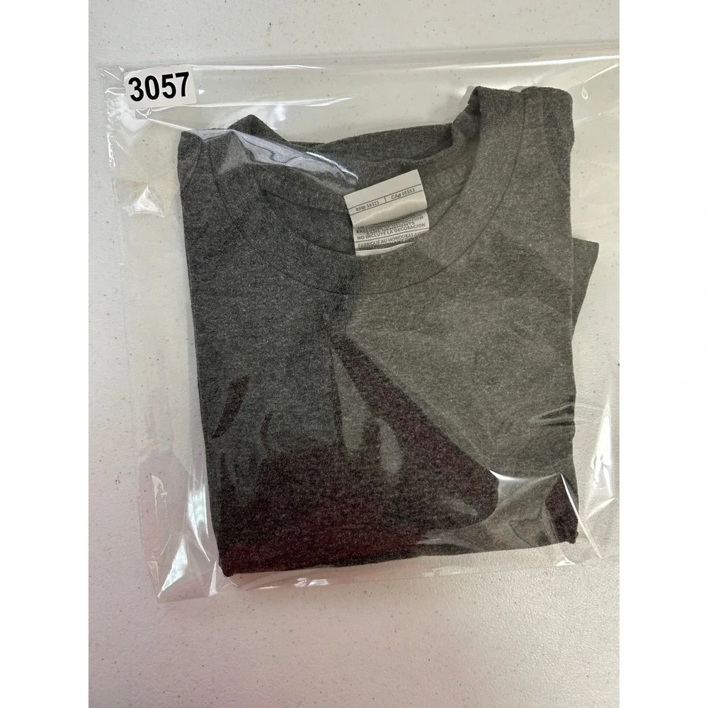 Nike Mens Short Sleeve Embroidered Swoosh‎ Logo T-Shirt Charcoal Grey Large